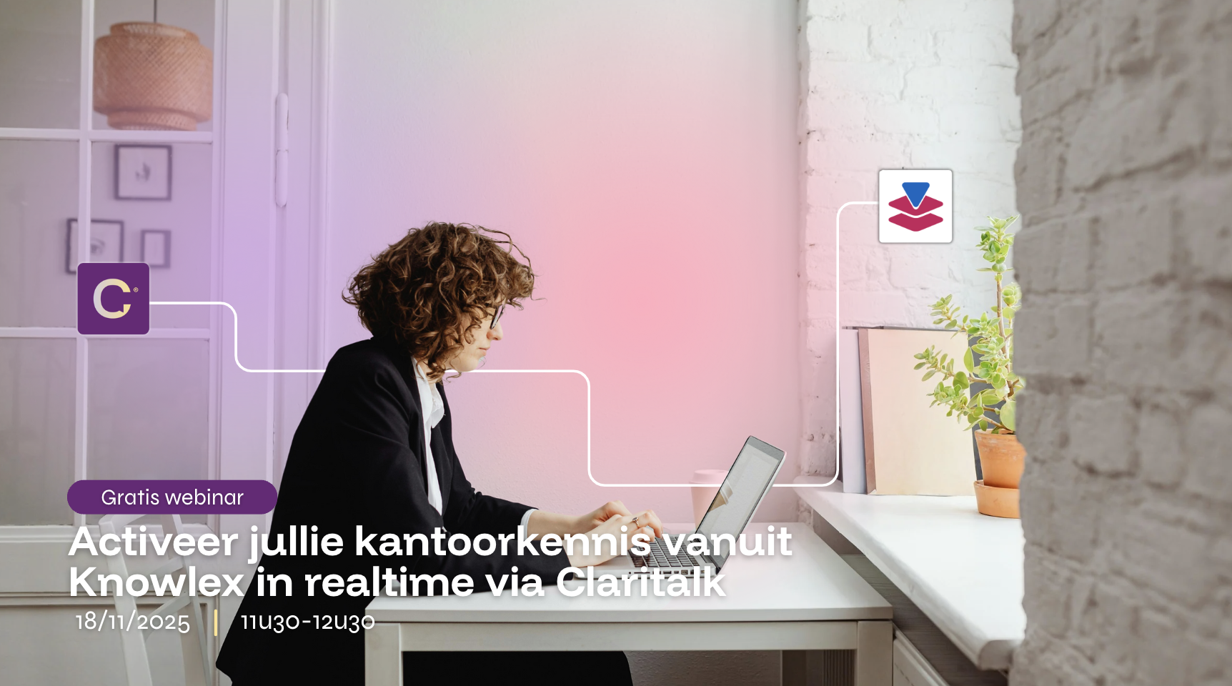 Activeer jullie kantoorkennis vanuit Knowlex in realtime via Claritalk